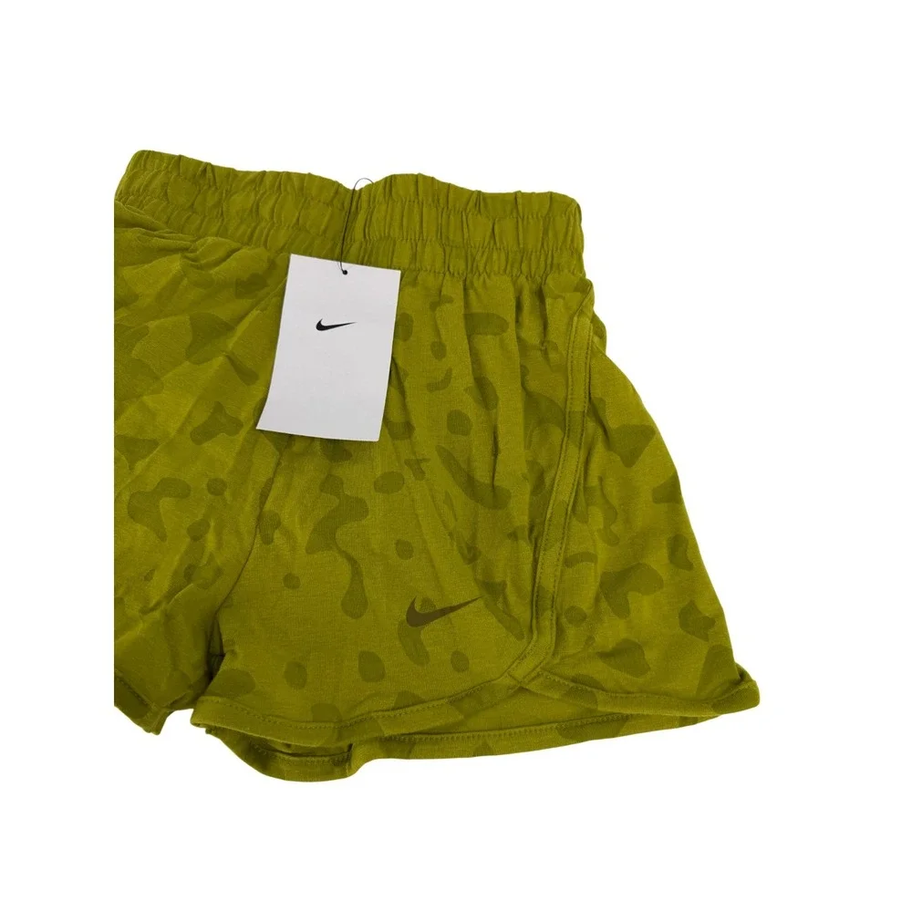 Nike Dri-FIT Big Girls High Waist Training‎ Gym Shorts Green Sz M New FB1095-390